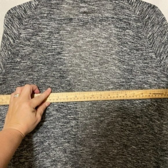 Revolution by Rickis Cardigan Heathered Grey Open Front Draped - Picture 4 of 8